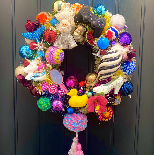 "Dreamscape Day Glow” Wreath